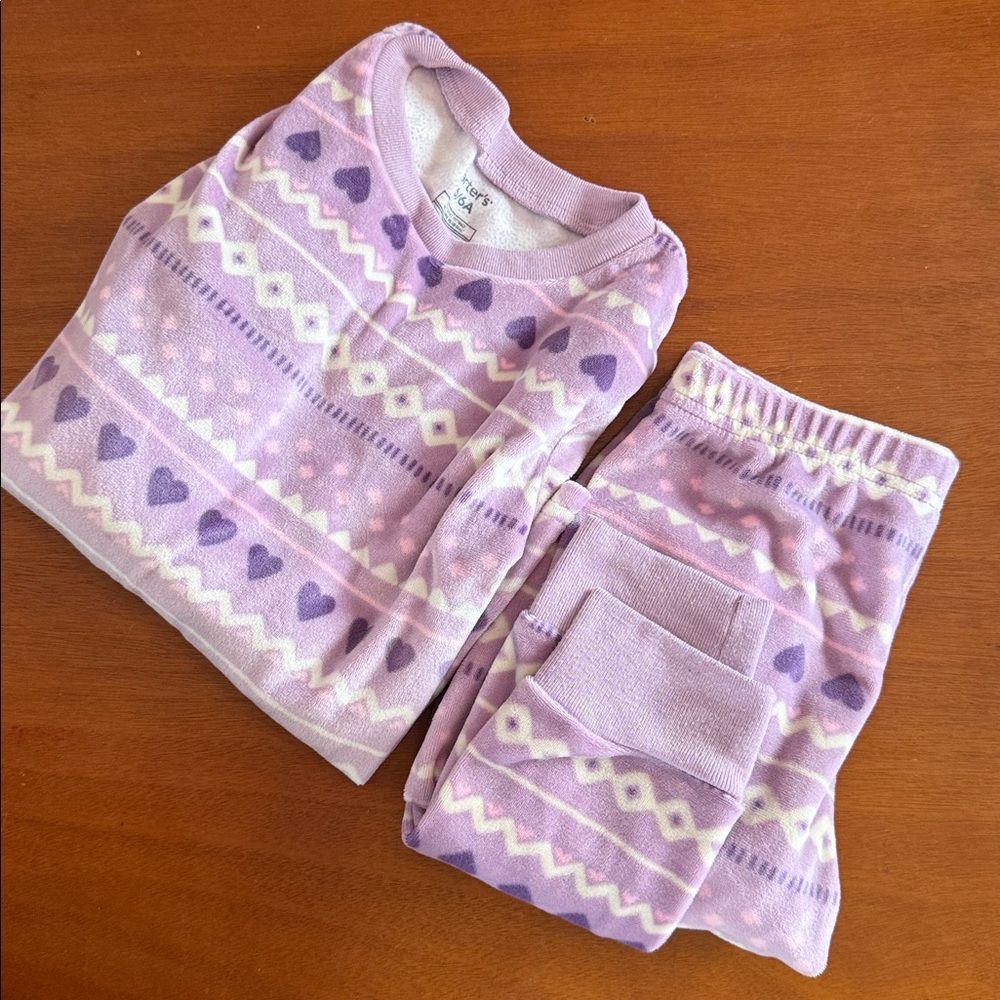 Little Girls Carter’s Fuzzy Pajamas Set